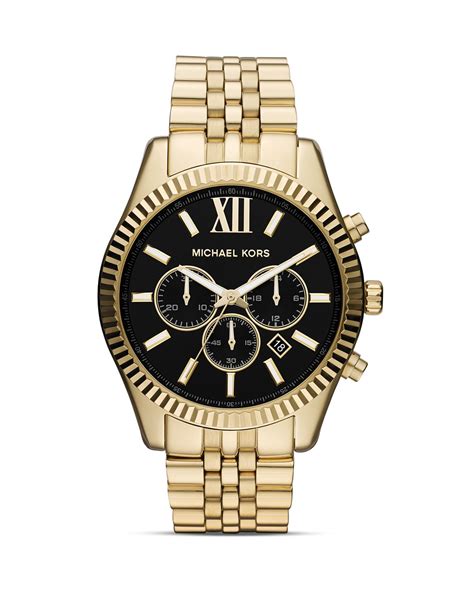 michael kors watch lexington mini|lexington pavé gold tone watch.